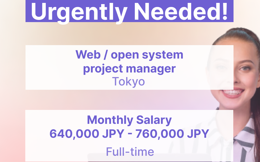 Web/open System Project Manager (Remote/Tokyo) – JB2022091318603
