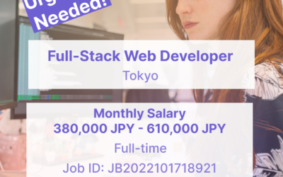 Full-stack Web Developer (Tokyo) – JB2022091318921